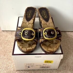 Coach sandal slides